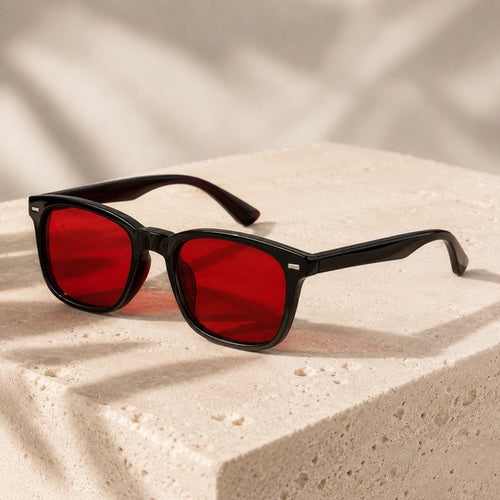 Noirshift Red Lens Glasses